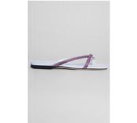 By Far Deni White Leather And Crystals White Taille: 35 | Slippers Outlet | Femme | Blanche