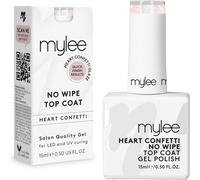 By Gel Nail Polish Confetti Heart No Wipe Top Coat 15ml Uv/Led Nail Art Manicure Pedicure Professional Home Use Long Lasting Easy To Apply