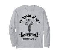 by Grace Alone I Am Redeemed Christian Faith Verse Bible Art Manche Longue