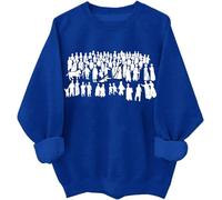 By His Wounds Christian Sweatshirt Christian Jesus Hoodie The Hem of His Garment Chemise à manches longues, Klein Blue, L