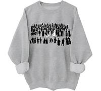 By His Wounds Christian Sweatshirt Christian Jesus Hoodie The Hem of His Garment Chemise à manches longues, gris, M