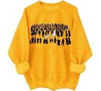 By His Wounds Christian Sweatshirt Christian Jesus Hoodie The Hem of His Garment Chemise à manches longues, jaune, L