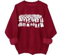 By His Wounds Christian Sweatshirt Christian Jesus Hoodie The Hem of His Garment Chemise à manches longues, bordeaux, L