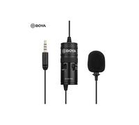 BOYA BY-M1 Pro Microphone lavalier omnidirectionnel Micro-tête à condensateur à pince pour Smartphone DSLR Caméscope
