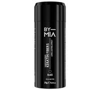 BY MIA Hair Building Fibres à la kératine, noires, 21 g, fibres capillaires pour cheveux clairsemés, poudre épaississante, anti-perte de cheveux, pour femmes et hommes