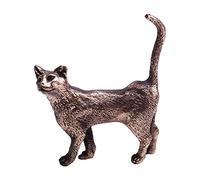 By Mode France Chat Miniature Sculptures : Figurine Collection Reproduction Animaux : félin (Bronze)