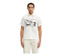 by Parra - La chemise à manches courtes The Dunes - Homme - Chemises - Beige - Taille: L