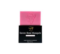 BY PEPITES Savon & Masque à la Rose Musquée, Régénérant & Cicatrisant, 100g, Parfum Fleuri Délicat, Soin Visage & Corps