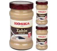 By Pufai Grocery, Koska Tahini Pâte de sésame traditionnelle turque dessert Kadayif Pâte de chocolat Dubaï, aromatique, spécialité orientale arabe typique, 300 g x 3 pièces