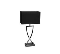 By Rydéns Lampe de table Omega noir/chome. h 52 cm