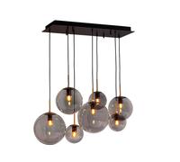 By Rydéns - Laura 7 Suspension H153 Noir/Fumé Gris