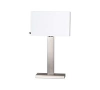 By Rydéns Lampe de table Prime 69 cm Acier brossé-écran blanc