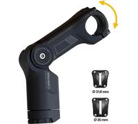 by.schulz 1-1/8' potence 'Stem Alpha Pro SDS', longueur : 110 mm (-10/+50°), guidon : 31,8 mm, alu, noir