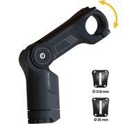 by.schulz 1-1/8' potence 'Stem Alpha Pro SDS', longueur : 95 mm (-10/+50°), guidon : 31,8 mm, alu, noir