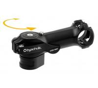 by.schulz 10323 1-1/8' potence 'Stem Twist', longueur : 105 mm / 8°, guidon : 31,8 mm, alu, noir