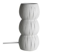 BY SIGRIS Lampe bohème blanche porcelaine 28 cm