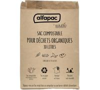 By Solubio - Sacs Compostables En Papier Kraft - Sacs Pour Déchets Organiques - Papier Kraft 100% Recyclé - Anti Humidité - F[J183]