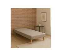 by sommiflex Sommier tapissier 90x190cm Gris cfrançais avec Pieds