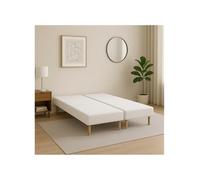 by sommiflex SOMMIER TAPISSIER Blanc 90x200x2 (180x200) avec Pieds offerts -