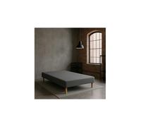 by sommiflex SOMMIER TAPISSIER Gris 140x190 cm | Fabrication FRANÇAISE ARTISA