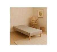 by sommiflex SOMMIER TAPISSIER Gris 90x190 cm | Fabrication FRANÇAISE Artisan