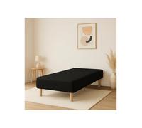 by sommiflex SOMMIER TAPISSIER Noir 90x190 cm | Fabrication FRANÇAISE Artisan