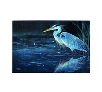 By The Blue Crane River Puzzle de 1000 pièces en bois pour adultes Cadeaux Décoration d'intérieur