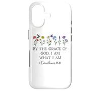 by The Grace of God I am What I Am Verse 1 Corinthians 15:10 Coque pour iPhone 17