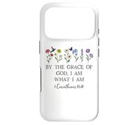by The Grace of God I am What I Am Verse 1 Corinthians 15:10 Coque pour iPhone 17 Pro