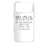 by The Grace of God I am What I Am Verse 1 Corinthians 15:10 Coque pour iPhone 17 Pro Max