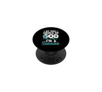 by The Grace of God Survivor Ruban pour Cancer du col de l'utérus PopSockets PopGrip Adhésif