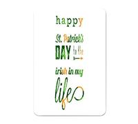 by Unbranded Plaque en métal vintage en aluminium avec inscription Happy St. Patrick's Day to The Irish in My Life pour bar, extérieur, intérieur, décoration d'intérieur, plaque de printemps