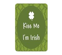 by Unbranded Plaque en métal vintage en aluminium avec inscription « Kiss Me I'm Irish » pour café, bar, pub, extérieur, intérieur, décoration d'intérieur, Irlande - 30,5 x 45,7 cm