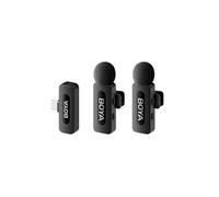 Boya V20 Micro cravate sans fil, USB-C, deux canaux, omnidirectionnel, réduction de bruit.