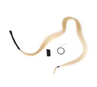 BY304 Genuine Mongolian Horsetail Hair for Erhu Bow, Violin Viola Cello Bow Hair Replacement, 80cm Ductile Natural Bow Hair with Excellent Grip and Pure Tone, for All Standard Stri