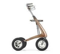 byACRE Carbon Overland Déambulateur tout-terrain, 6,7 kg, Marron Glacé | Déambulateur tout-terrain en carbone le plus léger au monde, avec siège, roues pneumatiques, pliable, intérieur/extérieur