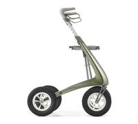 byACRE Carbon Overland Déambulateur tout-terrain, 6,7 kg, Vert Kaki | Déambulateur tout-terrain en carbone le plus léger au monde, avec siège, roues pneumatiques, pliable, intérieur/extérieur