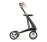 byACRE Déambulateur Carbon Ultralight, 4,9 kg, Confort, Noir Absolu | Déambulateur en carbone le plus léger au monde avec siège pour seniors, ultraléger et pliable, intérieur et extérieur