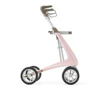byACRE Déambulateur Carbon Ultralight, 4,9 kg, Rose Pâle, Confort | Déambulateur en carbone le plus léger au monde avec siège pour seniors, ultraléger et pliable, intérieur et extérieur