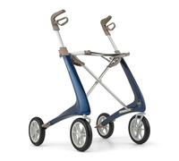 byACRE Déambulateur ultra léger en carbone | Seulement 4,8 kg | Pour l'intérieur et l'extérieur | Pliable et léger dans le coffre et en voyage (Taille Compacte, Bleu royal)