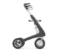 byACRE Nordic Pioneer - Déambulateur en aluminium léger et polyvalent - Seulement 5,9 kg/Pour intérieur et extérieur/Facile à plier avec siège intégré (Gris granit)