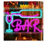 BYAMBD Décor Mural Lumière Enseigne Au Néon Bar À À Intensité Variable Alimentée Par USB Pour Entreprise, Pub, Maison, Fête, Club, Restaurant, Décoration Murale 40cmx26cm