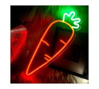 BYAMBD Décor Mural Lumière Enseigne Au Néon Carotte Néon Alimenté Par USB Veilleuse À Intensité Variable, Pour La Décoration Murale De Fête De Bar De Club 19cm×40cm