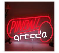 BYAMBD Décor Mural Lumière Pinball - Panneau Néon Alimenté Par USB, Lumière À Intensité Variable, Décoration Murale Pour Décor De Salle, Fête, Pub, Vitrines 42cm×25cm