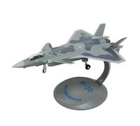 BYAMBD Maquettes d'avion Déco Modèle d'avion De Simulation en Alliage, Échelle 1:144 J-20, Chasseur Militaire D'aviation J20, De Simulation, Ornements Cadeaux