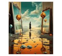 BYAMBD Tableaux Décoration Murale Moderne Salvador Dali - Affiches Et Imprimés De Surréalisme, Toile d'art Mural, Peinture Abstraite, Image pour Salon, Décoration De La Maison(E,40x60cm)
