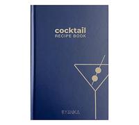 BYANIKA Carnet de recettes de cocktails vierge | Écrivez vos propres recettes de cocktails | Journal et organisateur à couverture rigide | Comprend 50 modèles | Créez vos propres boissons | Excellent