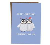 BYANIKA Carte de Noël pour meilleur ami, petit ami, petite amie, mari, épouse, partenaire