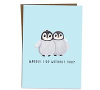 BYANIKA Carte « I'll Miss You » | Sentimental, adieu, Love You, Sorry You're Leaving | Retraite, Going to Uni For Best Friend, Wife Husband Girlfriend Boyfriend, Work Bestie Sister Brother | Cute Pun