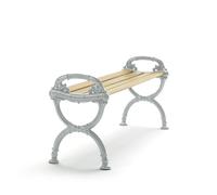 Byarums bruk Banc Byarum Imprégnation de pin. cadre en aluminium brut